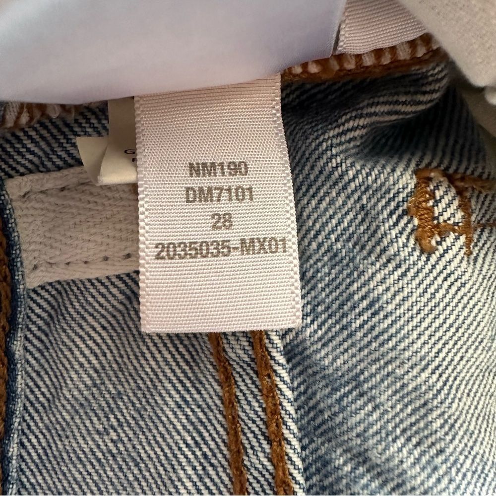 MADEWELL The '90s Straight Jean Mercer Wash Rigid Size 28 - Picture 9 of 16